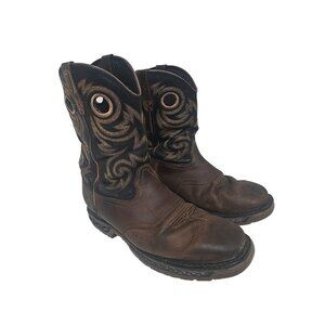 Georgia Boot Men's Carbo Tec LT Waterproof Pull On GB00266 Work Boot Brown 11.5W